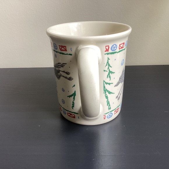 Natural Wonders Leaping Wolf 16oz Coffee Mug Microwave Safe - Picture 2 of 5